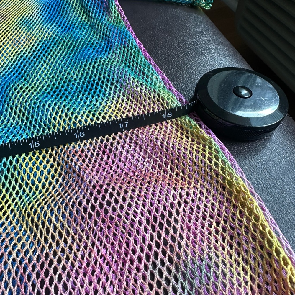 Colorful Tie-Dye Mesh Dress/Long Shirt for Festivals, Raves, EDM, etc - Picture 7 of 7
